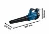 Akumulatorowa dmuchawa do liści Bosch Professional GBL 18V-750